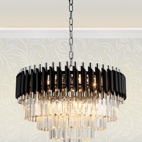 Подвесная люстра Darian DARIAN 76017/10C CHROME BLACK