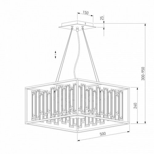 Подвесная люстра Bogates Cella 312/6 Strotskis