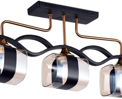 Потолочная люстра Reluce 72106-0.3-03 BK+GAB Потолочная люстра Reluce 72106-0.3-03 BK+GAB