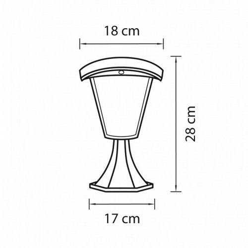 Уличный светодиодный светильник Lightstar Lampione 375970