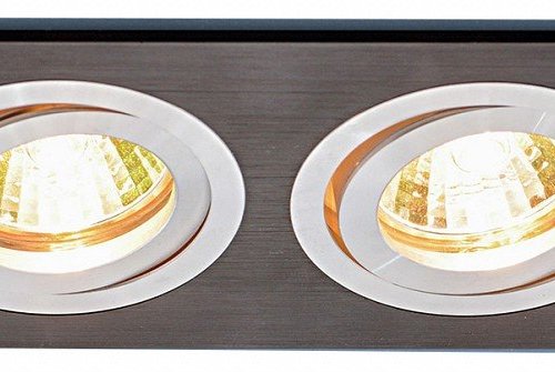 Встраиваемый светильник Elektrostandard 1051/2 BK черный 4690389083662