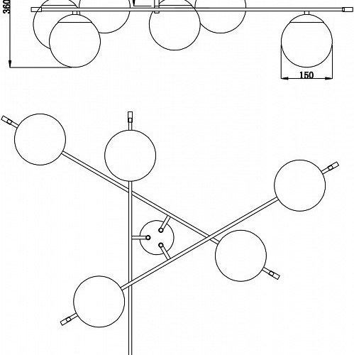 Потолочная люстра Maytoni Nostalgia MOD048CL-06G Потолочная люстра Maytoni Nostalgia MOD048CL-06G
