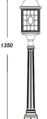 Наземный фонарь Oasis Light LONDON L 64807L Bl Наземный фонарь Oasis Light LONDON L 64807L Bl