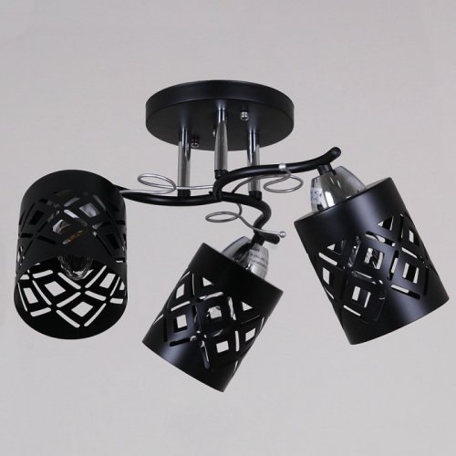 Потолочная люстра 08267-0.3-03 BK+CR Потолочная люстра 08267-0.3-03 BK+CR