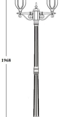 Наземный фонарь Oasis Light GENUYA 92108A Bl