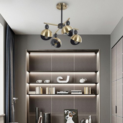 Потолочная люстра Arte Milano 271307/4 BK/GD