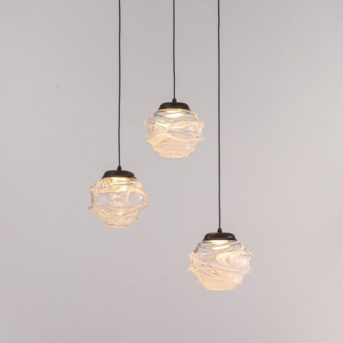 Подвесной светильник MD25030003 MD25030003-3A matt black/clear