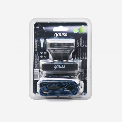 Налобный светодиодный фонарь Gauss аккумуляторный 60х70 100 лм GF401 Налобный светодиодный фонарь Gauss аккумуляторный 60х70 100 лм GF401