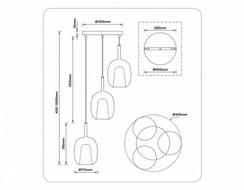 Подвесной светильник Ambrella light High Light LH11156