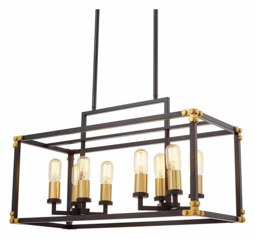 Подвесная люстра Lumina Deco Waldorf LDP 1140-8 BK+MD