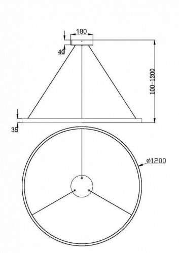 Подвесной светильник Maytoni Rim MOD058PL-L65WK Подвесной светильник Maytoni Rim MOD058PL-L65WK