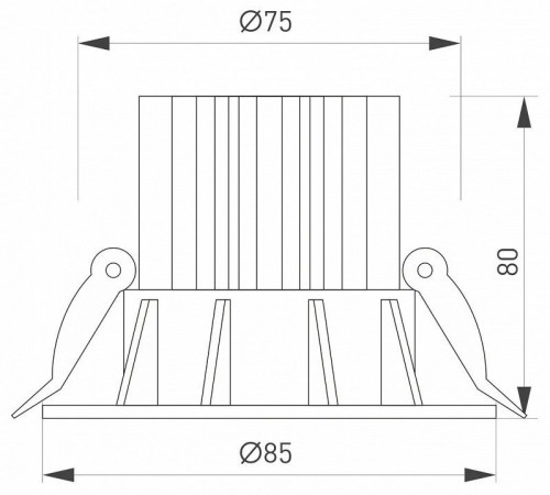 Встраиваемый светильник Arlight ATOLL 044613 Встраиваемый светильник Arlight ATOLL 044613