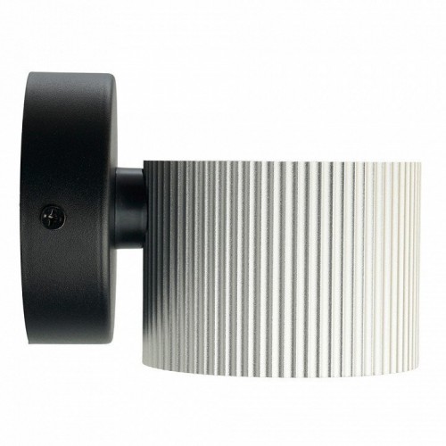 Светильник  настенный Feron HL4580 ARIA 12W, 230V,GX53, серебро + черный IP20