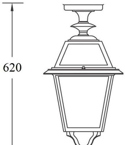 Потолочный светильник уличный Oasis Light FARO-FROST L 91105fLA Bl
