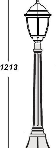 Наземный фонарь Oasis Light ARSENAL S 91207S Bl