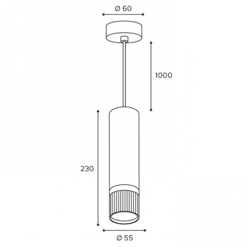 Подвесной светильник Wolta DUO WSL-GU10/P19BG