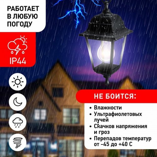 Подвесной светильник Эра  НСУ 04-60-001 черный