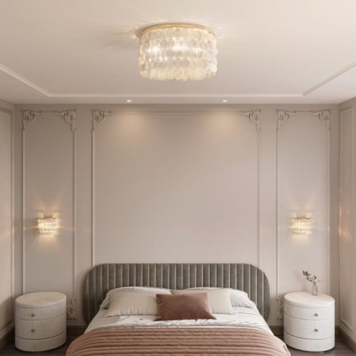 Потолочная люстра Eurosvet Sandra 60084/5 латунь/перламутр Smart