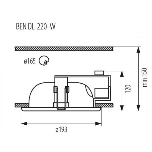 Карданные светильники Kanlux BEN DL-220-W 4822