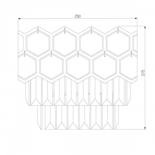 Настенный светильник Eurosvet Ariana 10124/2 хром/прозрачный хрусталь Strotskis