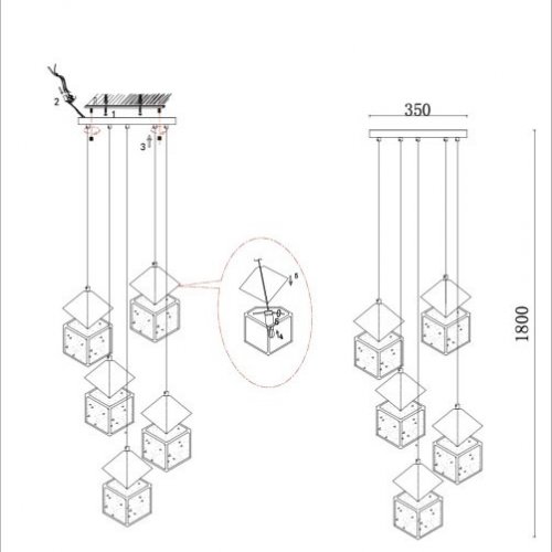 Подвесной светильник Ice Cube ZRS.1005.05