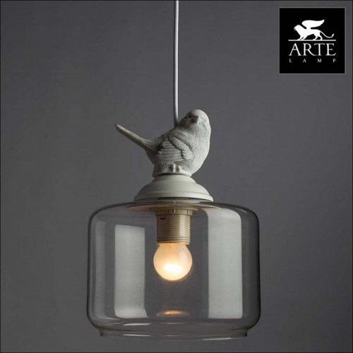 Подвесной светильник с птицей Arte Lamp Frescura A8029SP-1WH Подвесной светильник с птицей Arte Lamp Frescura A8029SP-1WH