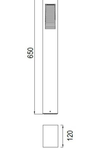 Наземный светильник Oasis Light BRISBANE LED W2160С-650-3К Bl