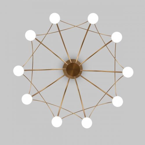 Подвесная светодиодная люстра Eurosvet Ragno 90030/10 LED золото Подвесная светодиодная люстра Eurosvet Ragno 90030/10 LED золото