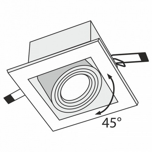 Встраиваемый светильник Maytoni Metal DL008-2-01-S Встраиваемый светильник Maytoni Metal DL008-2-01-S