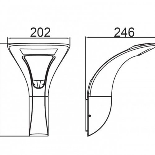 Настенный светильник уличный Oasis Light W2521S