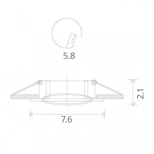 Точечный встраиваемый светильник Arte Lamp Basic A2103PL-1BK