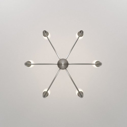 Подвесная люстра Eurosvet Rhyton 60167/6 никель