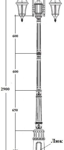 Наземный фонарь Oasis Light ROMA S 95210SB 10 down E7 Bl Наземный фонарь Oasis Light ROMA S 95210SB 10 down E7 Bl