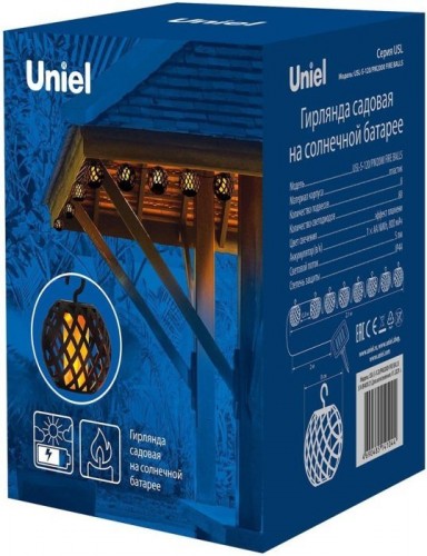 Гирлянда на солнечных батареях Uniel Functional USL-S-120/PM2000 Fire Balls UL-00007866