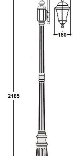 Наземный фонарь Oasis Light ASTORIA 1 S 91309S/10 down Bl