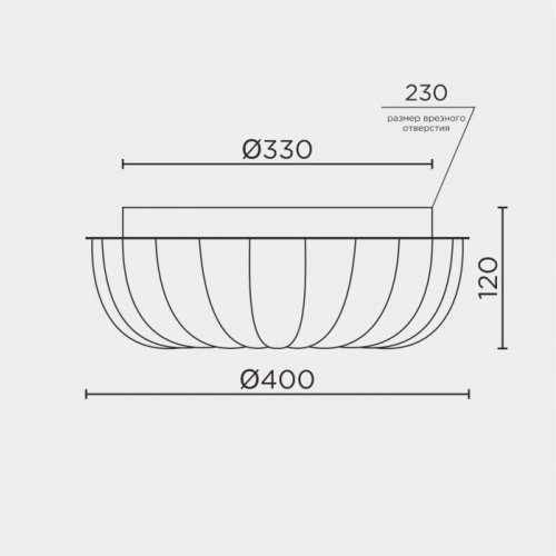 Потолочный светильник  L1115-400 CR