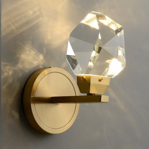 Бра DeLight Collection Crystal rock II 9701W/1 brass Бра DeLight Collection Crystal rock II 9701W/1 brass