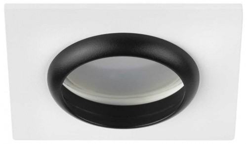 Светильник встраиваемый алюминиевый ЭРА KL110 WH/BK под лампу MR16 GU5.3 белый/черный матовый Б0061531