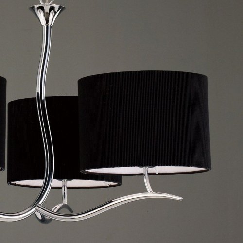 Подвесная люстра Mantra Eve Chrome - Black Shade 1171