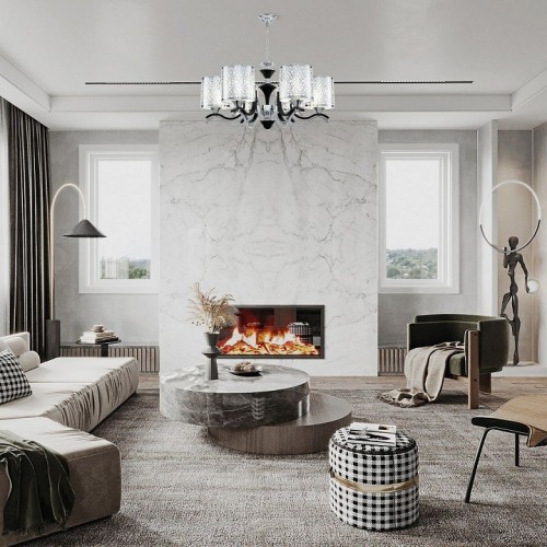 Подвесная люстра Arte Milano Florentia-6787 306787/6 Bk/Ni Подвесная люстра Arte Milano Florentia-6787 306787/6 Bk/Ni