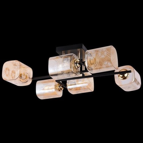 Потолочная люстра Reluce 72108-0.3-06 BK+FGD Потолочная люстра Reluce 72108-0.3-06 BK+FGD