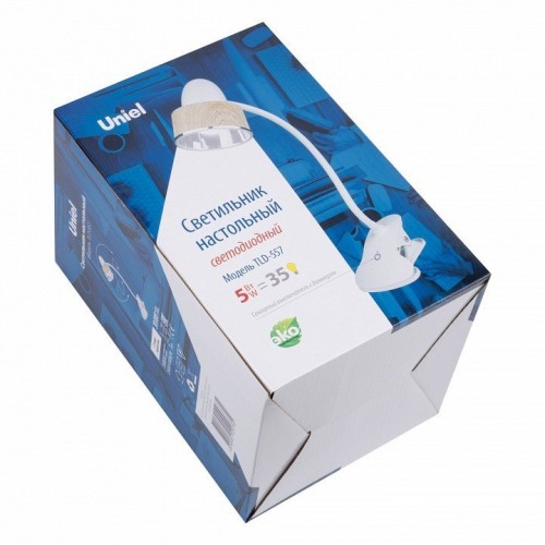 Настольная лампа (UL-00004138) Uniel TLD-557 Brown/LED/350Lm/5500K/Dimmer