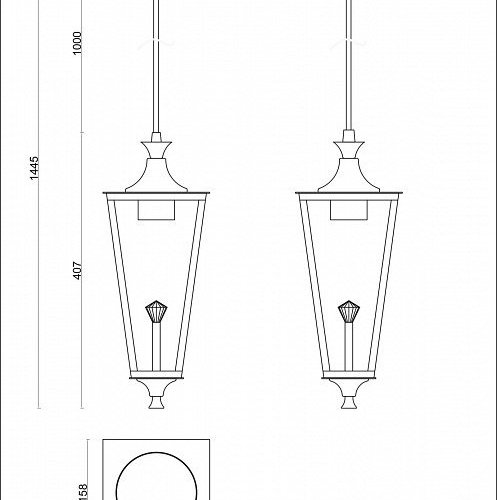 Подвесной светильник Favourite Lampion 4002-1P