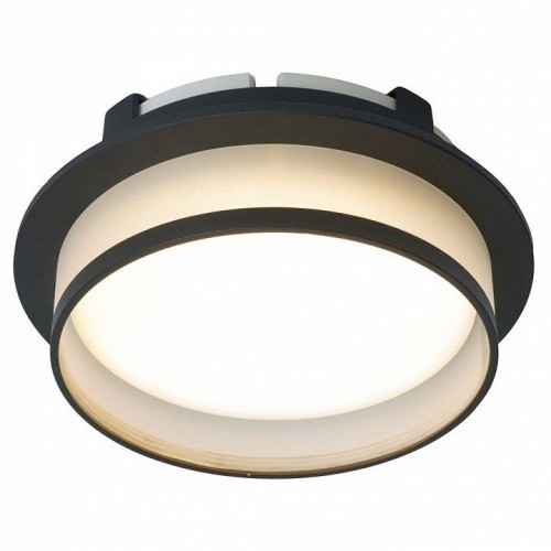 Светильник встраиваемый Feron DL700  потолочный GX70 черный круг 51094