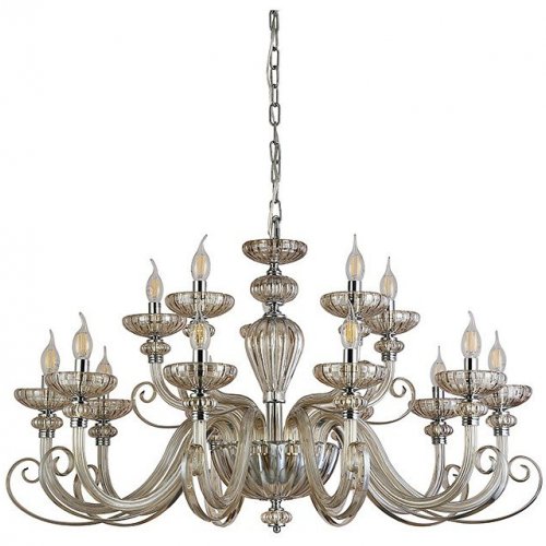 Подвесная люстра Newport ANNETTE 8620+5/C chrome cognac