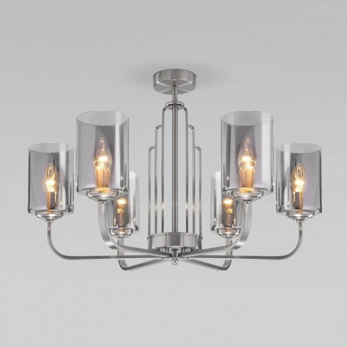 Потолочная люстра Eurosvet Defi 60138/6 сатин-никель