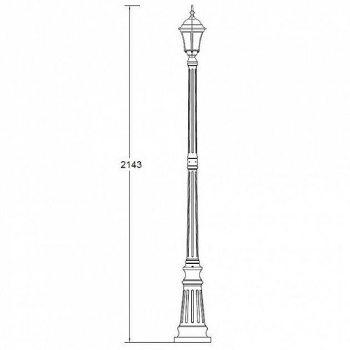 Наземный фонарь Oasis Light 91309S Bl