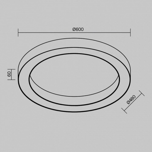 Накладной светильник Maytoni Technical Lua C093CL-45W3K-B