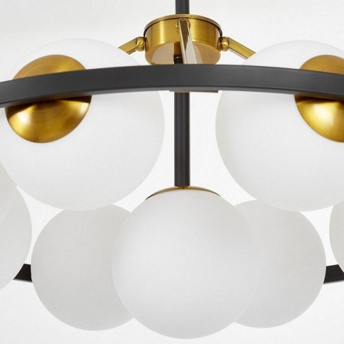 Подвесная люстра Lumina Deco Donzano LDP 8034-9 BK+WT
