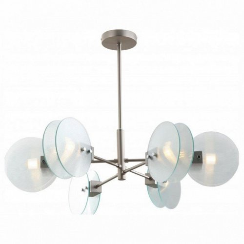 Потолочная люстра iLamp Panorama 15598-6 SN+CL Потолочная люстра iLamp Panorama 15598-6 SN+CL